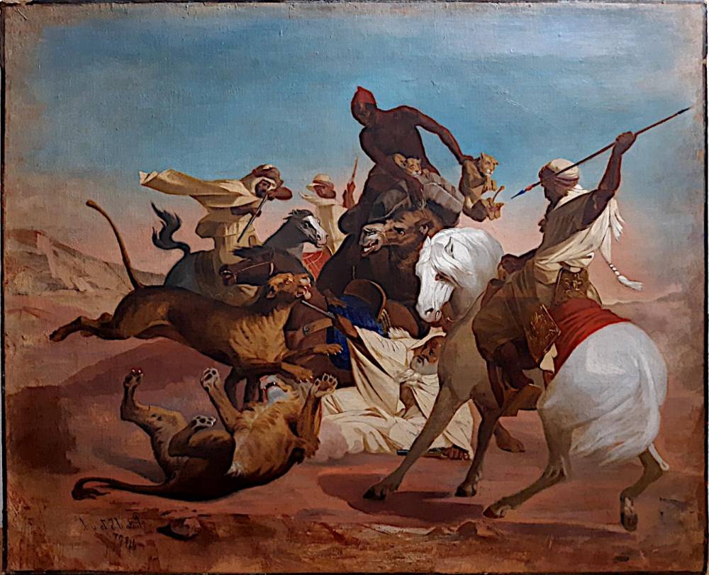 huile sur papier marouflé sur toile -horace vernet2